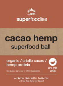 Cacao Hemp Superfood Ball Pre-Mix - superfoodies.co.nz