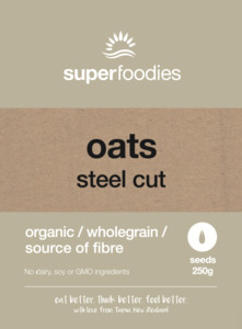 Products: Organic Steel Cut Oats - superfoodies.co.nz