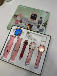i-530 Mini Smartwatch & 3 Analog watches Set