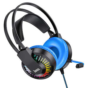 Hoco W105 gaming headphones with mic, 40mm speaker, USB + 3.5mm plug, 2m cable