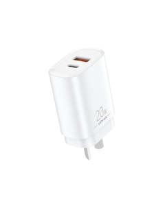 Hoco 20W USB-A & USB-C Dual Super Fast Charger (AU6)