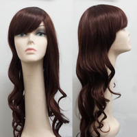 Products: Synthetic Big Wavy Long Wig with Side Bang S&F214