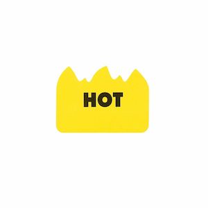 Organisation: Penco Hot Flame Sticky Notes - Yellow