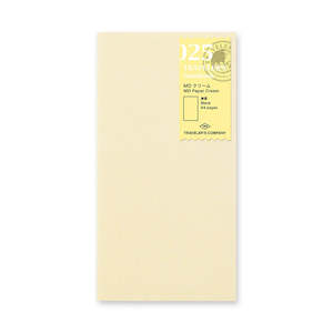 TRAVELLER'S Notebook Refill (025) MD Paper Cream Blank