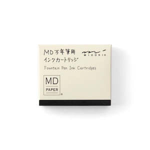 Md Paper: MD Fountain Pen Cartridge - Black (6-Pack)
