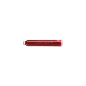 Ink Refills: Schneider Fountain Pen Ink Cartridge - Red (6-Pack)