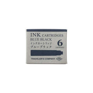 Pens: TRAVELLER'S Company Fountain Pen Ink Cartridge (6-Pack) - Blue
