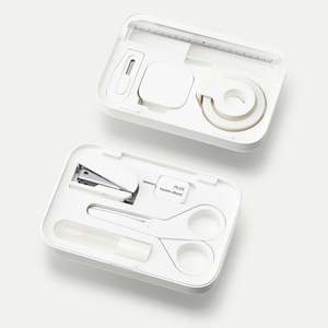 Desk Tools: Plus Japan Team Demi Stationery Set - White