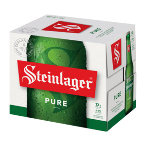 Steinlager Pure Bottles 12x330ml - New Zealand Beer Super Liquor