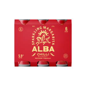 Alba Chilli Sparkling Margarita 5.9% Cans 6x250ml - Tequila RTD Super Liquor
