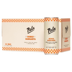 Pals Mango Margarita Tequila, Triple Sec & Lime 5.8% Cans 10x250ml - Tequila&hellip;