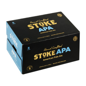New Zealand Beer: Stoke APA Cans 6x330ml - New Zealand Beer Super Liquor