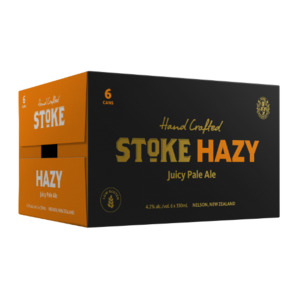 Stoke Hazy Juicy Pale Ale Cans 6x330ml - New Zealand Beer Super Liquor