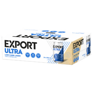 Export Ultra Low Carb Lager Cans 24x330ml - New Zealand Beer Super Liquor