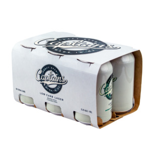 Craft Beer: Captains Low Carb Lager Cans 6x330ml - Craft Beer Super Liquor