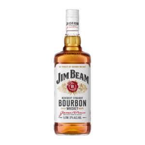 Jim Beam White Label Bourbon 1 Litre - Bourbon Super Liquor