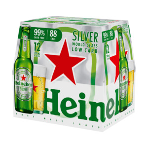 Heineken Silver Low Carb Bottles 12x330ml - International Beer Super Liquor
