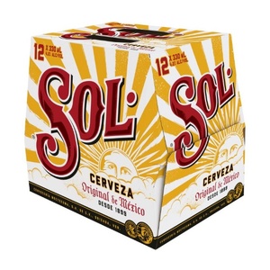 SOL Cerveza Original de México Bottles 12x330ml - International Beer Super Liquor