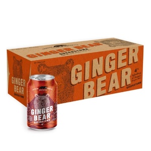 Flavoured Beer: Crimson Badger Brewing Ginger Bear 4% Cans 10x330ml - Flavoured Beer Super Liquor