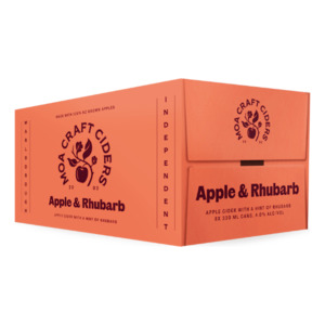 Moa Brewing Co Cider Apple & Rhubarb Cans 6x330ml - Cider Super Liquor