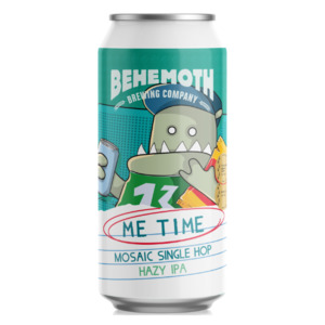 Craft Beer: Behemoth Me Time Mosaic Single Hop Hazy IPA Can 440ml - Craft Beer Super Liquor