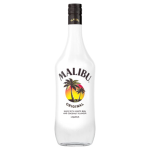 Flavoured Rum: Malibu Original Coconut Rum Liqueur 1 Litre - Flavoured Rum Super Liquor