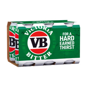 Value Beer: Victoria Bitter Cans 6x375ml - Value Beer Super Liquor