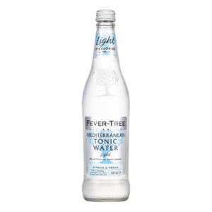 Mixers: Fever-Tree Light Mediterranean Tonic Water Bottle 500ml - Mixers Super Liquor