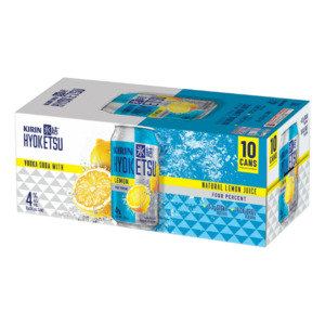 Kirin Hyoketsu Lemon Vodka Soda 4% Cans 10x330ml - Vodka RTD's Super Liquor