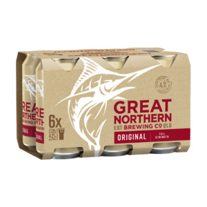 Great Northern Original 4.2% Cans 6x375ml - International Beer Super Liquor