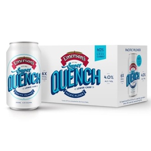 Emerson's Super Quench Lower Carb Pacific Pilsner Cans 6x330ml - Craft Beer Super Liquor