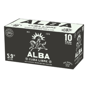 Products: Alba Cuba Libre Rum & Cola 5.9% Cans 10x250ml - Rum RTD's Super Liquor