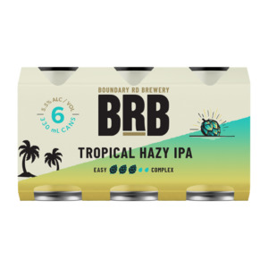 Boundary Road Brewery Tropical Hazy IPA Cans 6x330ml - Craft Beer Super Liquor
