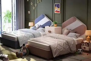 Enzo Kids Bedroom: B31 Kids Blue and Pink Ice Cream Themed Bedroom Set