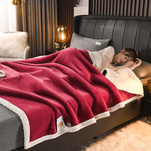 Micro Mink Blanket - Rose Red