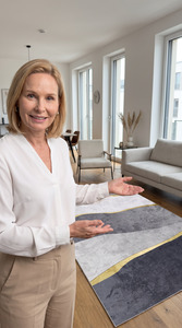 Rug And Mat: OS 19 Modern Non-Slip Polyester Area Rug