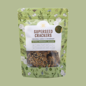 Products: Garlic & Rosemary Crackers