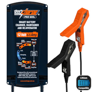 Battery Chargers: OzCharger 12V 6A Pro Series Battery Charger & Maintainer - OC-PRO600L