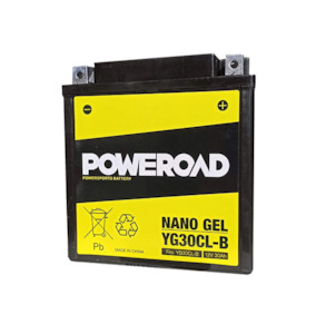 Poweroad Nano Gel Motorbike Battery 12V 30Ah - YG30CL-B
