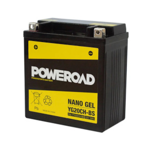 Poweroad Nano Gel Motorbike Battery 12V 18Ah - YG20CH-BS