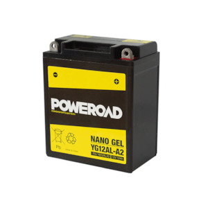 Poweroad Nano Gel Motorcycle Battery 12V 12Ah - YG12AL-A2