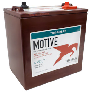 Marine And Boat Batteries: Trojan AGM PRO T105-AGM-PRO 6v AGM Deep Cycle Battery 230ah GC2-6V AGM