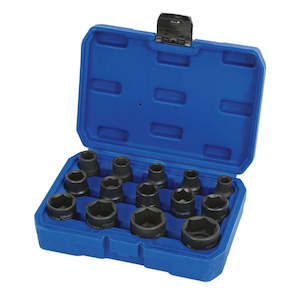Hand Tools: Mechpro Blue 14 Piece Impact Socket – 1/2in Drive – MPBSK134K