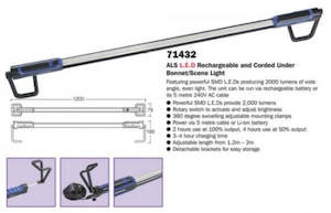 Electrical Accessories: Narva 71432 ALS L.E.D RECHARGEABLE AND CORDED UNDER BONNET/SCENE LIGHT