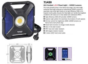 Narva 71420 ALS Corded L.E.D Flood Light – 10,000 Lumens