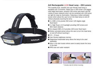Narva 71424 LED Rechargeable L.E.D Head Lamp 120 Lumen