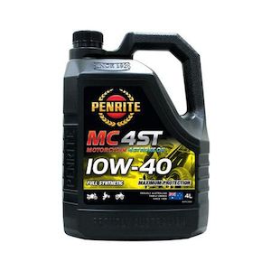Oils: Penrite 4-Stroke 10W-40 Fully Synthetic Motorcycle Engine Oil 4L - MC4FULL10004