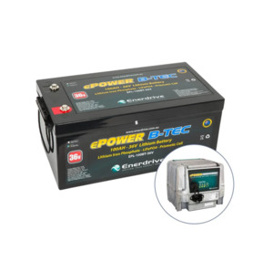 Best Selling: Enerdrive LiFePO4 36V 100Ah Battery + 36V 20A charger Bundle