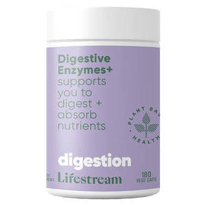 Lifestream: Lifestream Digestive Enzymes+ 180 Caps