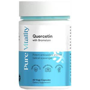 Pure Vitality: Pure Vitality Quercetin with Bromelain 60 Caps